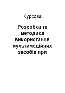 Курсовая: Розробка та методика використання мультимедійних засобів при вивченні теми: «Місце та роль підприємництва у ринковій економіці» в 10 класі