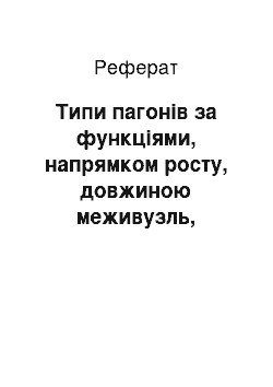 Реферат: Типи пагонів за функціями, напрямком росту, довжиною меживузль, положенням у просторі