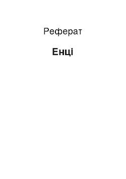 Реферат: Енці