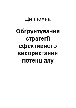 Дипломная: Обґрунтування стратегії ефективного використання потенціалу підприємства «УКРМЕТРТЕСТСТАНДАРТ»