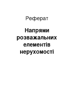 Реферат: Напрями розважальних елементів нерухомості