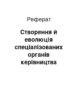 Реферат: Створення й еволюція спеціалізованих органів керівництва зафронтовою розвідувально-диверсійною роботою